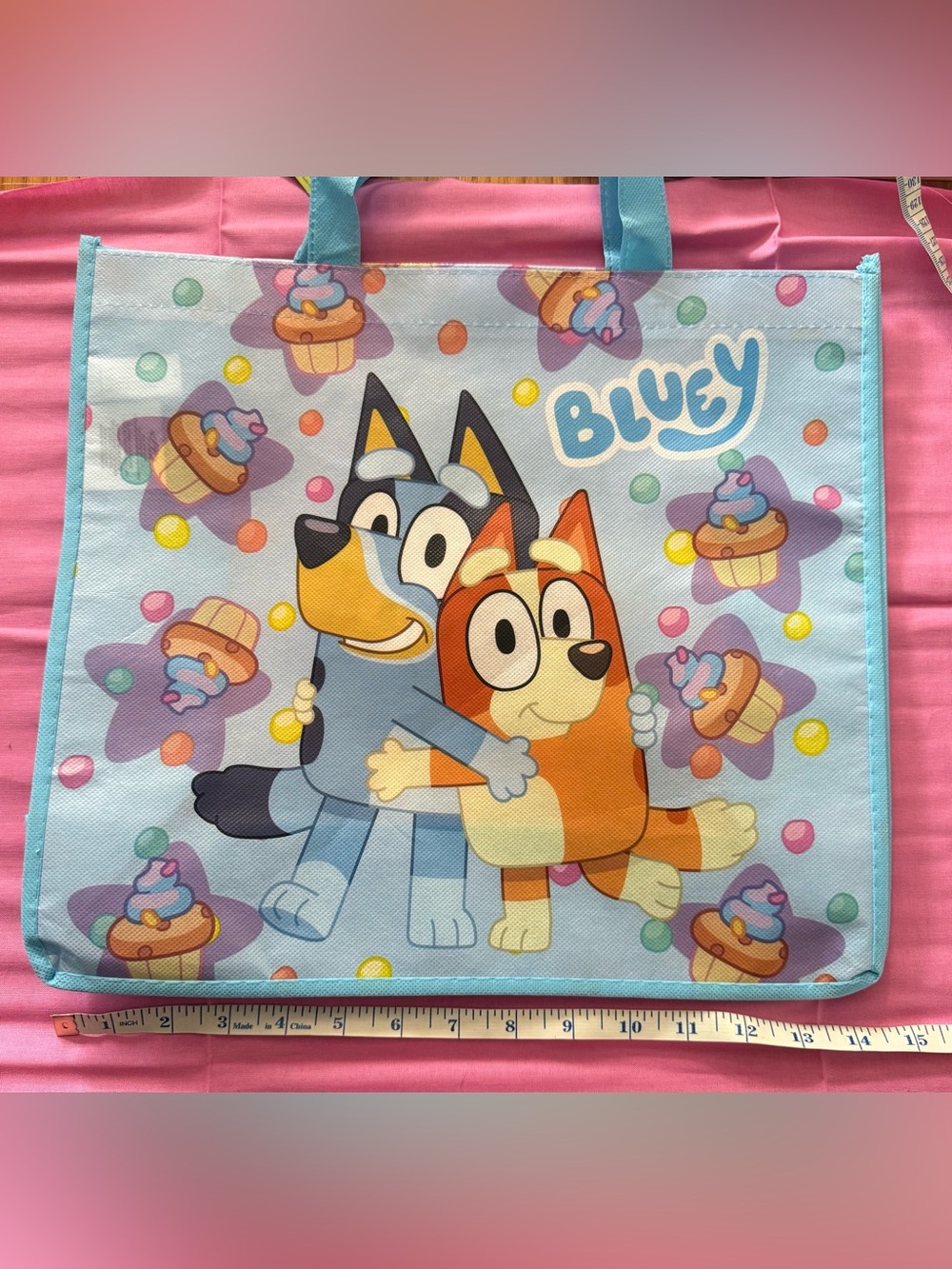 Lightweight Bluey Tote and Wallet Set